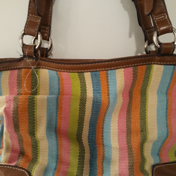 Rosetti Purse Brown Multi Colour Striped Shoulder bag - Picture 5 of 7